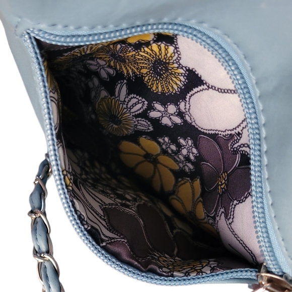 Periwinkle Blue Floral Crossbody - Picture 9 of 10